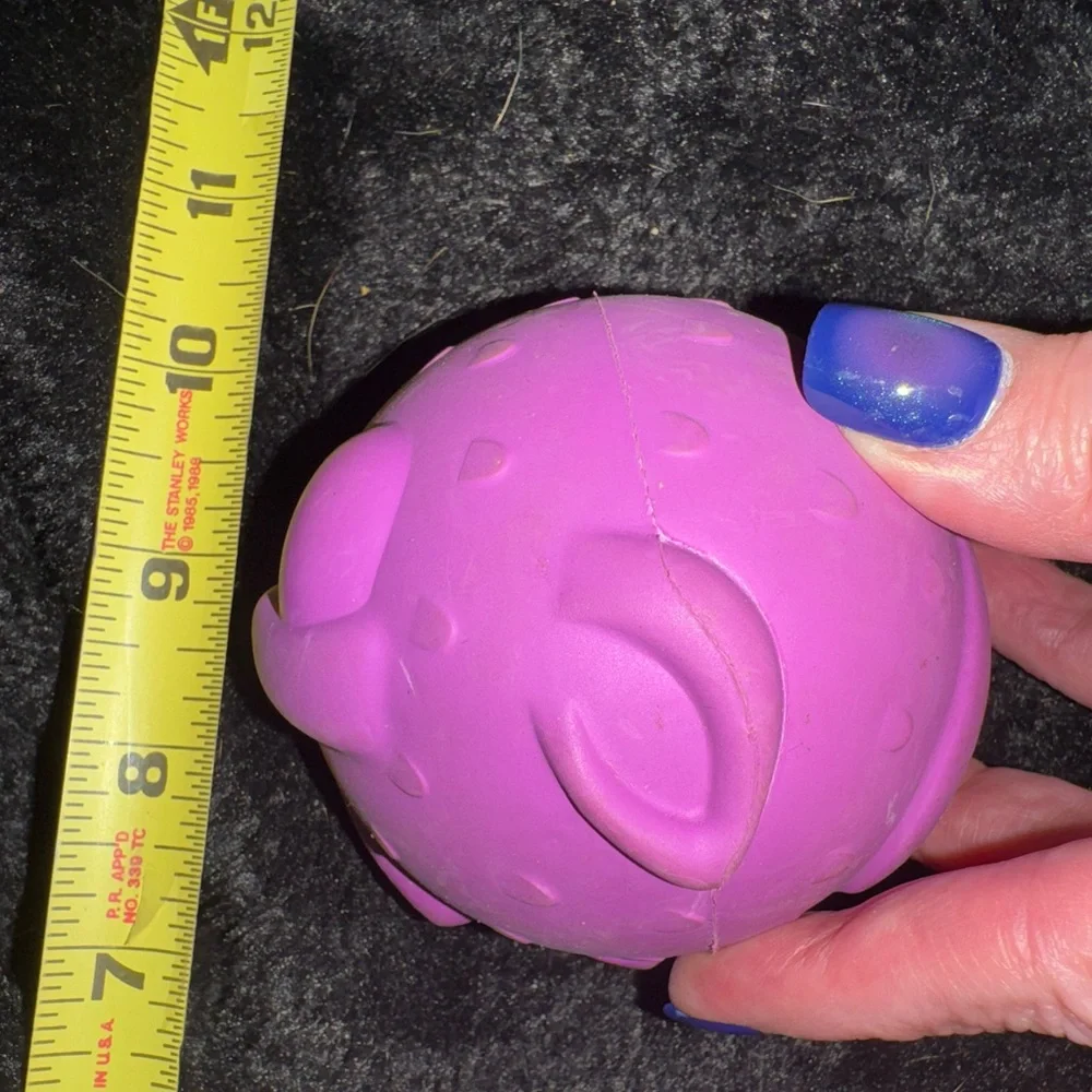 Bark Box Super Chewer L Dog Toy CHUCKY CHUPACABRA RUBBER SQUEAKER BALL new